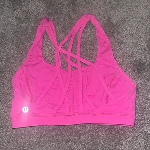 Sonic Pink Lululemon Energy Bra! Size 4! BRAND NEW NEVER WORN!!